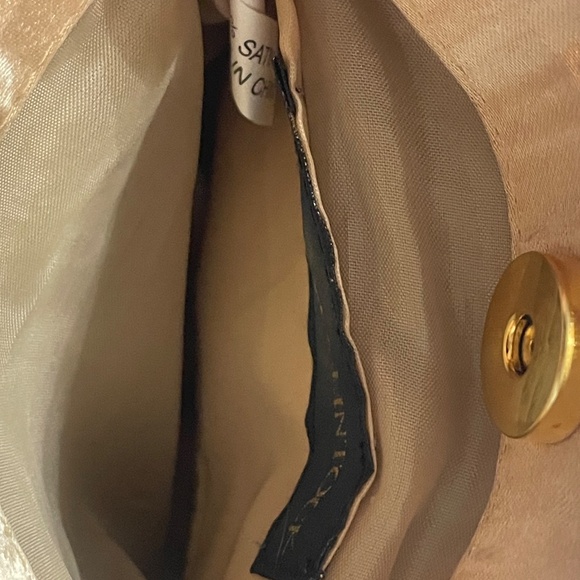 Jessica Mcclintock Sequin Handbag Gold Tone - Picture 13 of 13